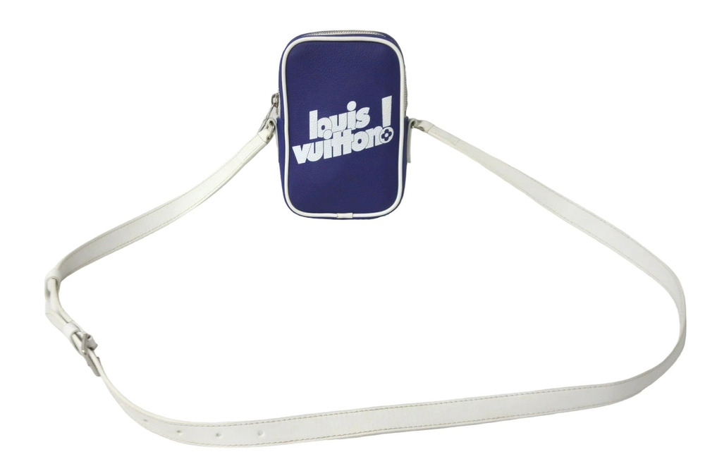 Louis Vuitton Danube Shoulder Bag Blue White Virgil Abloh Silver